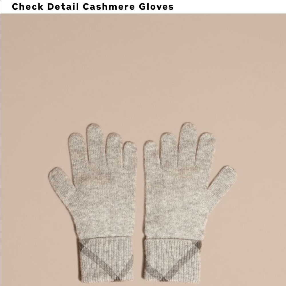 Burberry kids cashmere gloves